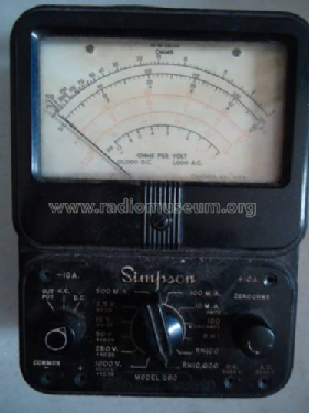 Volt-Ohm-Milliammeter 260 Series 2 ; Simpson Electric Co. (ID = 1418135) Equipment