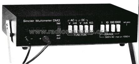 Digital Multimeter DM 2; Sinclair Radionics (ID = 1710830) Equipment