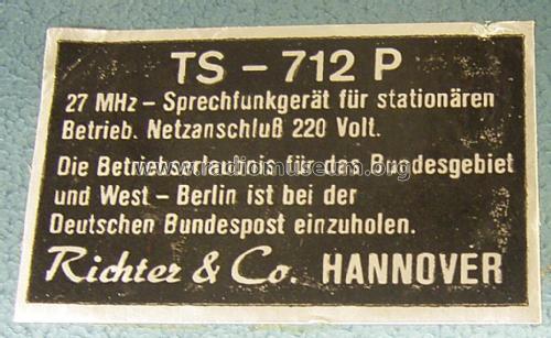 CB-Funk-Heimstation TS-712 P; Sommerkamp (ID = 2383293) Citizen