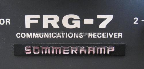 Communications Receiver FRG-7; Sommerkamp (ID = 2725399) Amateur-R
