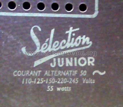 Sélection Junior ; Sonneclair, (ID = 1978479) Radio