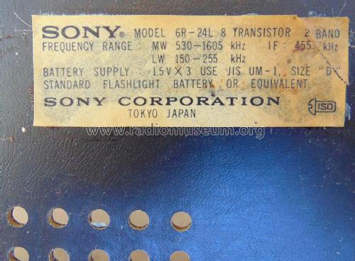 6R-24L; Sony Corporation; (ID = 2743111) Radio