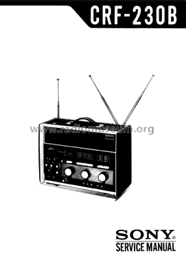 CRF-230 B; Sony Corporation; (ID = 2967845) Radio
