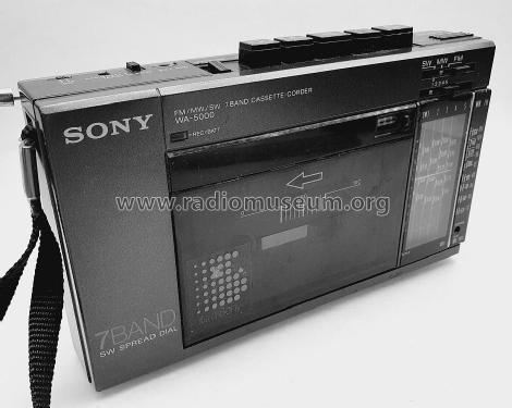 FM/MW/SW 7Band Cassette-Corder WA-5000; Sony Corporation; (ID = 2899711) Radio