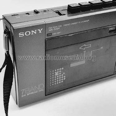 FM/MW/SW 7Band Cassette-Corder WA-5000; Sony Corporation; (ID = 2899712) Radio