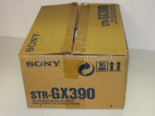 FM Stereo FM-AM Receiver STR-GX390; Sony Corporation; (ID = 2423066) Radio