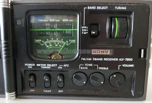 FM/AM 3 Band Receiver Newscaster ICF-7800; Sony Corporation; (ID = 2250027) Radio