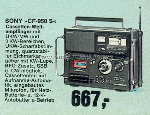 CF-950S; Sony Corporation; (ID = 1763456) Radio