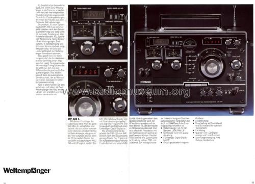 Short Wave Synthesized Dual Conversion Receiver CRF-320; Sony Corporation; (ID = 2092798) Radio