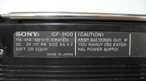 ICF-5100; Sony Corporation; (ID = 1079258) Radio