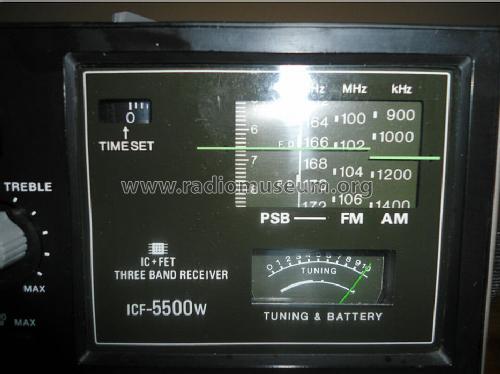 ICF-5500W; Sony Corporation; (ID = 1208951) Radio
