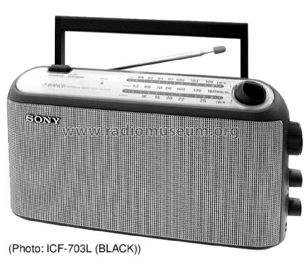 ICF-703L; Sony Corporation; (ID = 1072602) Radio