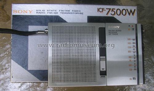 ICF-7500W; Sony Corporation; (ID = 1203001) Radio