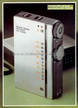 ICF-7500W; Sony Corporation; (ID = 495846) Radio