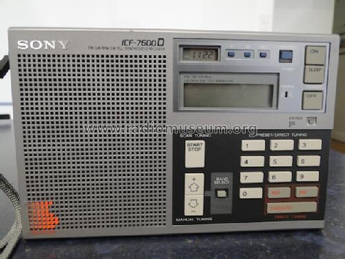 FM/LW/MW/SW PLL Synthesized Receiver ICF-7600D; Sony Corporation; (ID = 677967) Radio