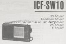 Stereo 12 Bands ICF-SW10; Sony Corporation; (ID = 818709) Radio