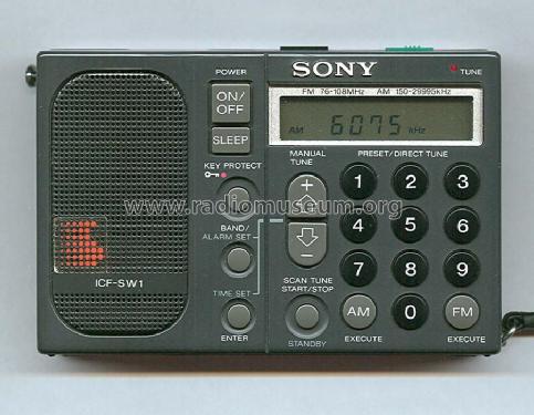 FM Stereo / LW / MW / SW Receiver ICF-SW1 - Type 1; Sony Corporation; (ID = 72716) Radio