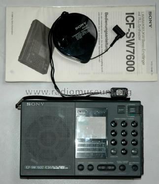 LW / MW / SW / PLL FM Stereo Synthesized Receiver ICF-SW7600; Sony Corporation; (ID = 1373284) Radio