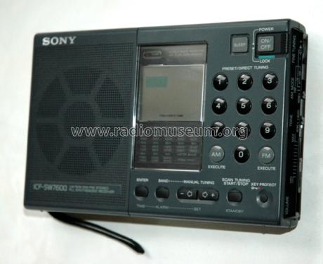 LW / MW / SW / PLL FM Stereo Synthesized Receiver ICF-SW7600; Sony Corporation; (ID = 1373287) Radio