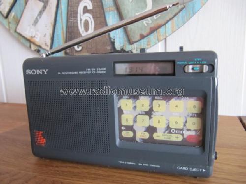 FM/SW 2 Band PLL Synthesized Receiver ICF-SW800; Sony Corporation; (ID = 1651599) Radio