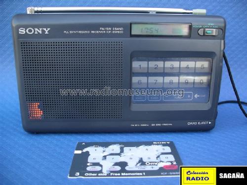 FM/SW 2 Band PLL Synthesized Receiver ICF-SW800; Sony Corporation; (ID = 690218) Radio