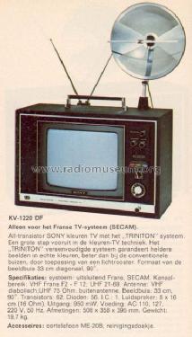 KV-1220DF; Sony Corporation; (ID = 378460) Fernseh-E