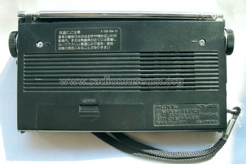 MW/SW 6 Band Receiver ICR-4800; Sony Corporation; (ID = 1139378) Radio