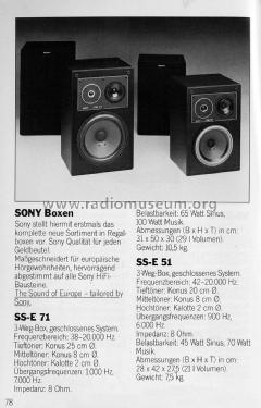 Speaker System SS-E51; Sony Corporation; (ID = 1719700) Speaker-P