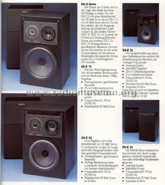 Speaker System SS-E51; Sony Corporation; (ID = 2092555) Speaker-P