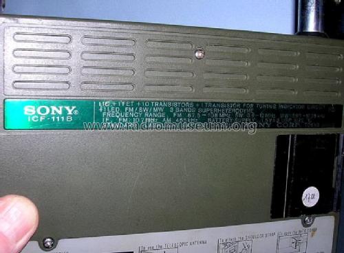 Sports 11 ICF-111B; Sony Corporation; (ID = 583455) Radio