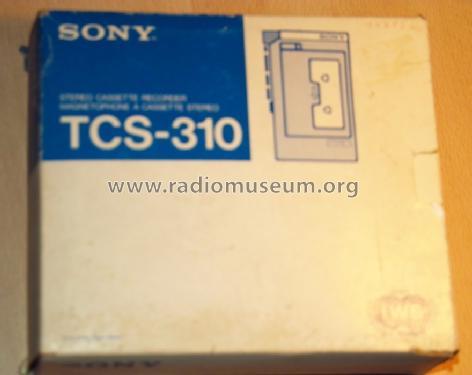 Stereo Cassette-Corder TCS-310; Sony Corporation; (ID = 1700462) R-Player