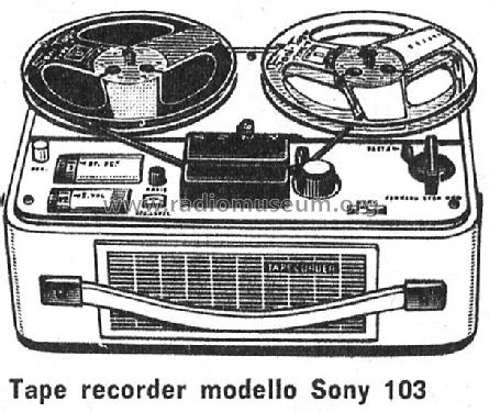 Tapecorder 103; Sony Corporation; (ID = 140891) Radio