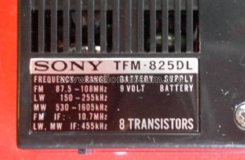 TFM-825DL; Sony Corporation; (ID = 1498293) Radio