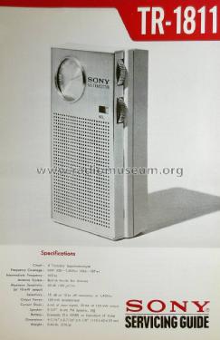 All Transistor TR-1811; Sony Corporation; (ID = 1621865) Radio