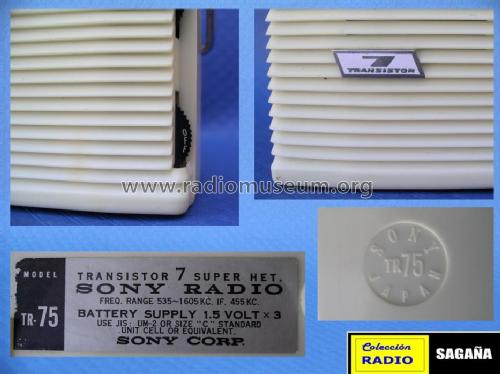 Gendis Sony TR-75; Sony Corporation; (ID = 689262) Radio
