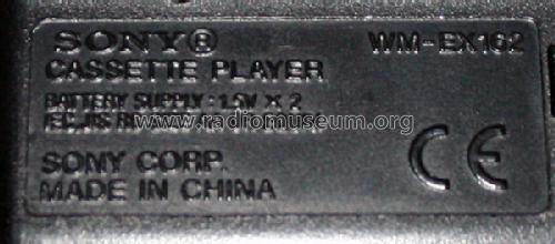 Walkman Cassette Player WM-EX162; Sony Corporation; (ID = 1281941) R-Player