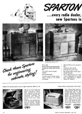 Sparton 1007 Ch= 8-57; Sparks-Withington Co (ID = 1217893) Radio