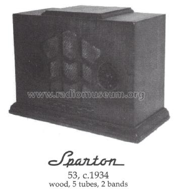 Sparton 53 AC-DC ; Sparks-Withington Co (ID = 1474689) Radio