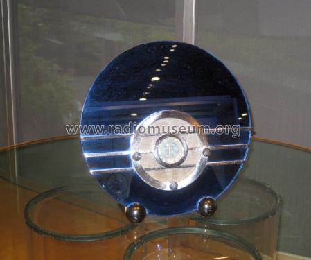 Sparton 566 Bluebird Art Deco Radio 'blue mirror' Ch= 506; Sparks-Withington Co (ID = 2425614) Radio