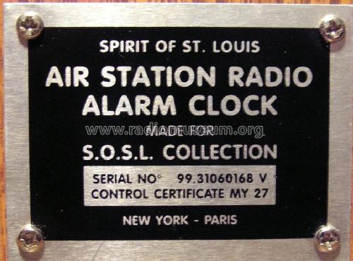Air Station Radio Alarm Clock Art.-Nr. 543.259; Spirit of St. Louis, (ID = 1812114) Radio