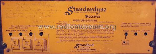 Standardyne B; Standard Radio Corp. (ID = 1334053) Radio