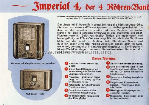 Imperial 4W Midget; Stassfurter Licht- (ID = 532253) Radio