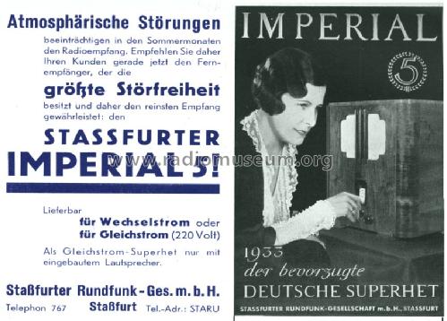 Imperial 5 ; Stassfurter Licht- (ID = 1627484) Radio