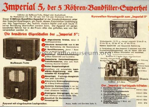 Imperial 5 ; Stassfurter Licht- (ID = 533059) Radio
