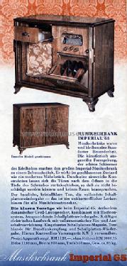 Musikschrank Imperial 65 ; Stassfurter Licht- (ID = 623052) Radio