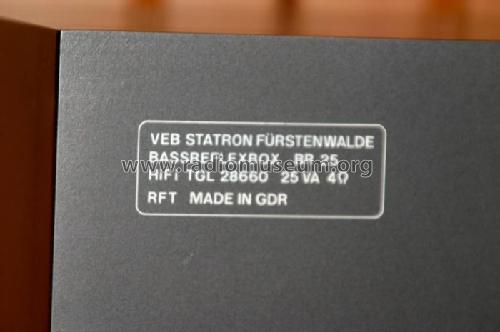 HiFi Bassreflexbox BR25E; Statron, VEB Ostd.; (ID = 133240) Parlante