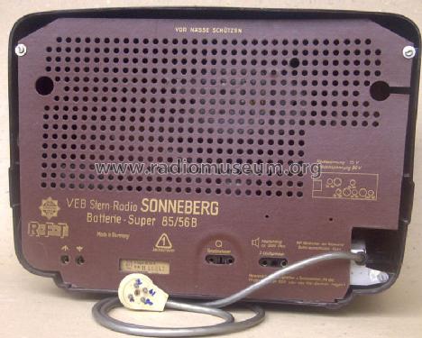 Sonneberg Batteriesuper 85/56B; Stern-Radio (ID = 66956) Radio