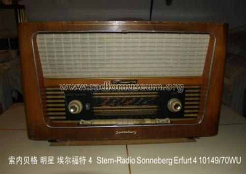 Sonneberg Erfurt 4 Super 10149/70 WU; Stern-Radio (ID = 1306693) Radio