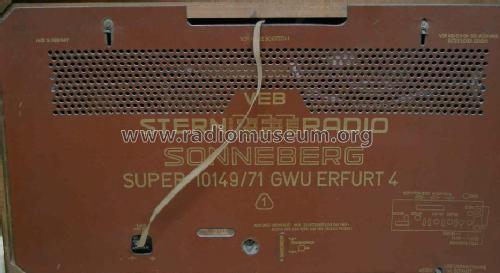 Sonneberg Erfurt 4 Super 10149/71 GWU; Stern-Radio (ID = 162685) Radio