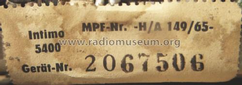 Intimo 5400; Stern-Radio (ID = 1027458) Radio